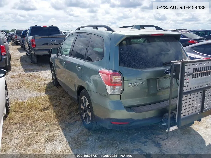 2018 Subaru Forester 2.5I Premium VIN: JF2SJAGC9JH458488 Lot: 40506727