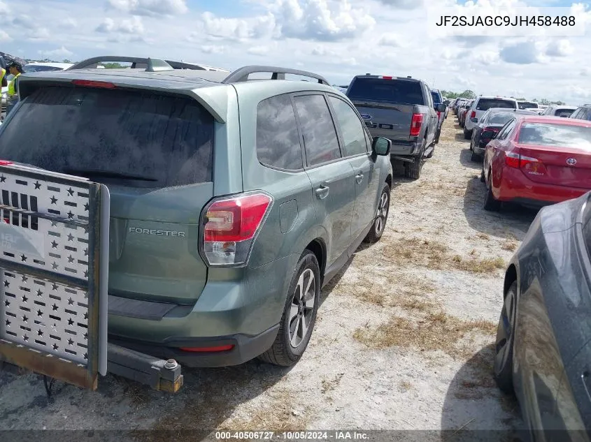 2018 Subaru Forester 2.5I Premium VIN: JF2SJAGC9JH458488 Lot: 40506727