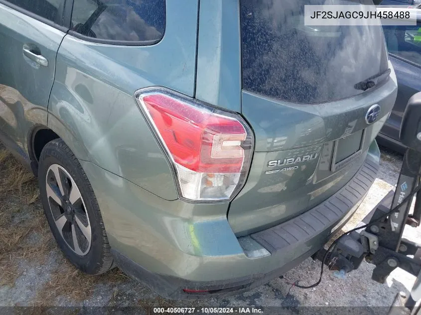 2018 Subaru Forester 2.5I Premium VIN: JF2SJAGC9JH458488 Lot: 40506727