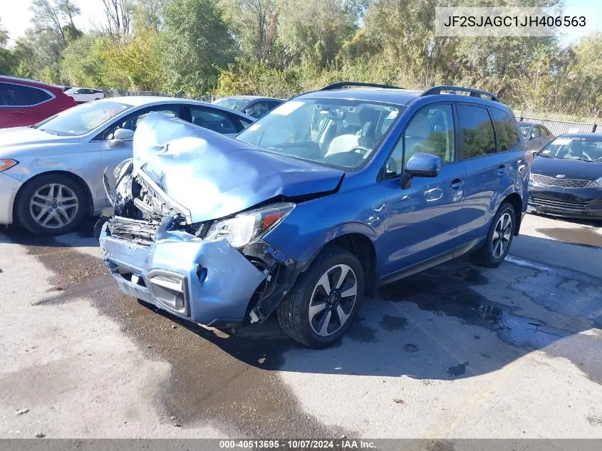 2018 Subaru Forester 2.5I Premium VIN: JF2SJAGC1JH406563 Lot: 40513695