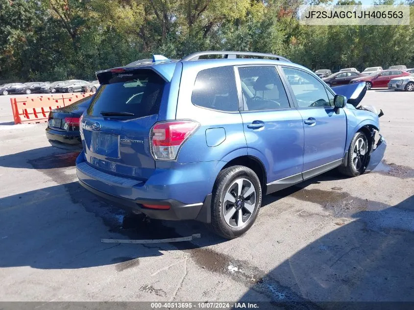 2018 Subaru Forester 2.5I Premium VIN: JF2SJAGC1JH406563 Lot: 40513695