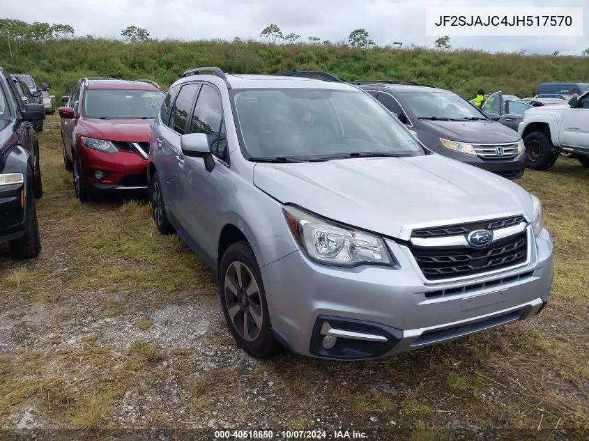 2018 Subaru Forester 2.5I Limited VIN: JF2SJAJC4JH517570 Lot: 40518650