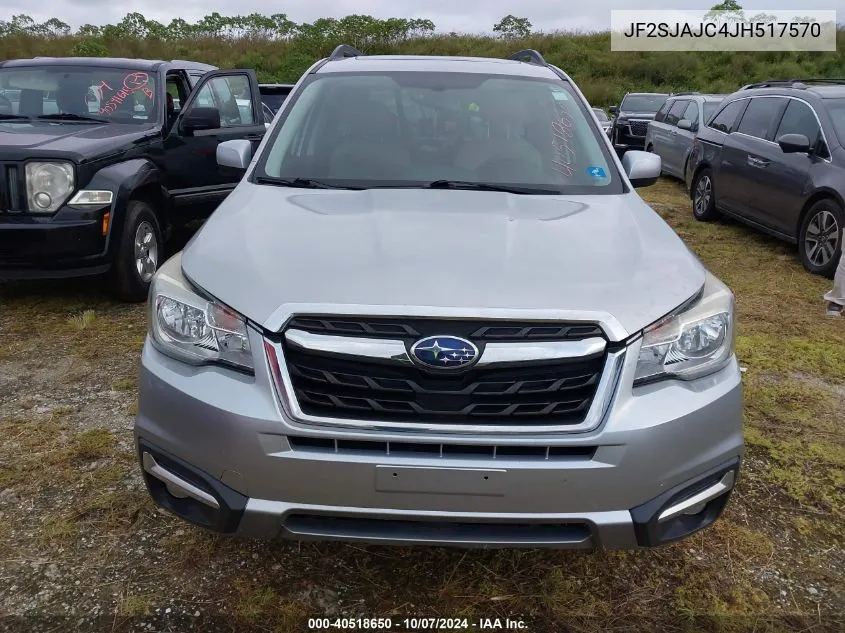 2018 Subaru Forester 2.5I Limited VIN: JF2SJAJC4JH517570 Lot: 40518650