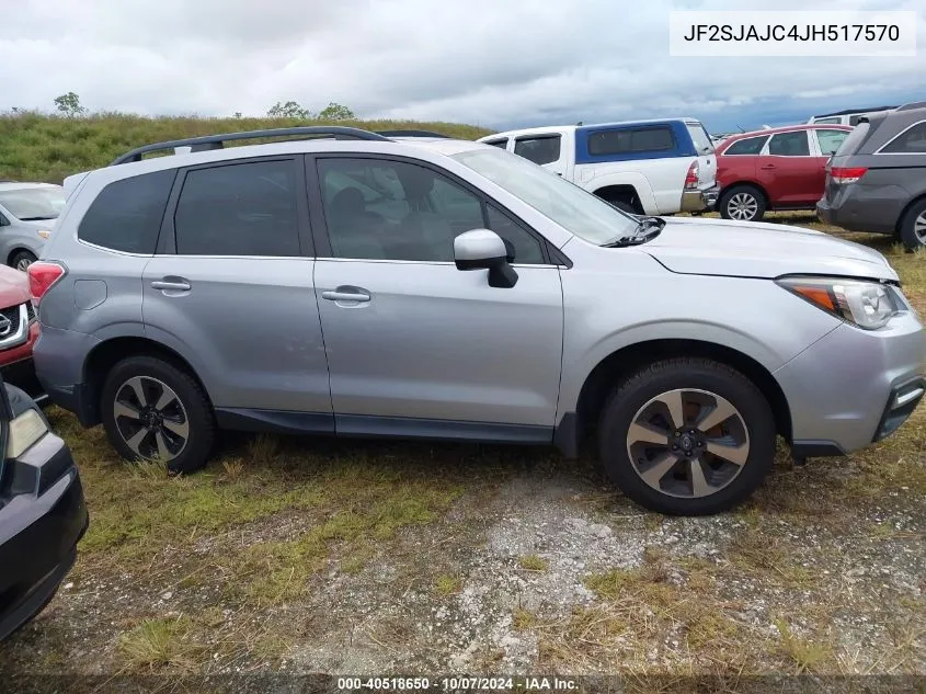 2018 Subaru Forester 2.5I Limited VIN: JF2SJAJC4JH517570 Lot: 40518650