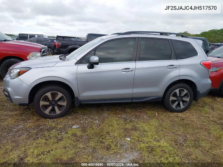 2018 Subaru Forester 2.5I Limited VIN: JF2SJAJC4JH517570 Lot: 40518650