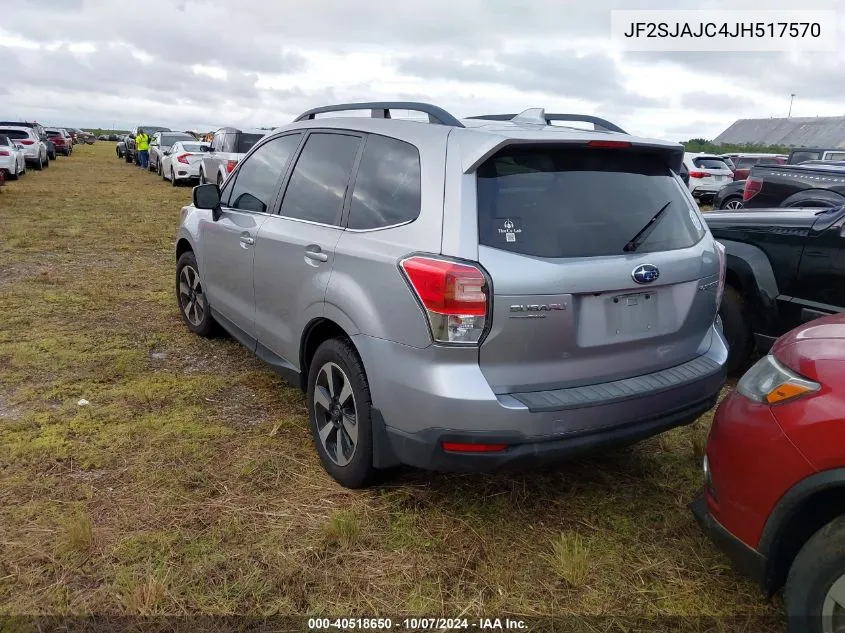 2018 Subaru Forester 2.5I Limited VIN: JF2SJAJC4JH517570 Lot: 40518650