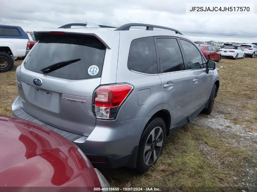 2018 Subaru Forester 2.5I Limited VIN: JF2SJAJC4JH517570 Lot: 40518650