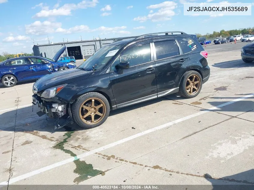 2018 Subaru Forester 2.5I Premium VIN: JF2SJAGCXJH535689 Lot: 40523184