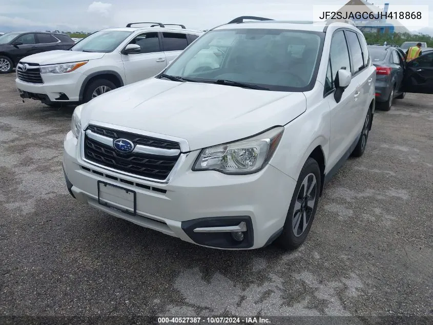 2018 Subaru Forester 2.5I Premium VIN: JF2SJAGC6JH418868 Lot: 40527387