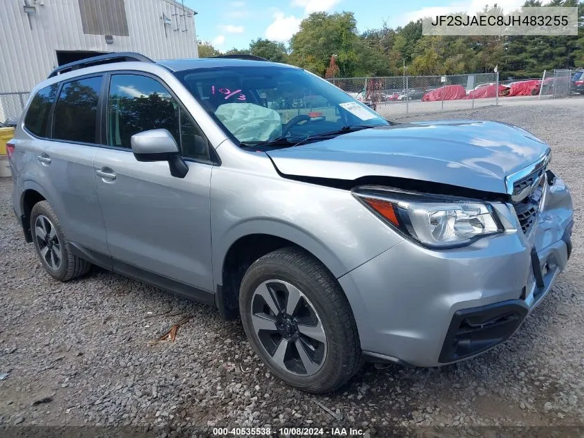 2018 Subaru Forester 2.5I Premium VIN: JF2SJAEC8JH483255 Lot: 40535538