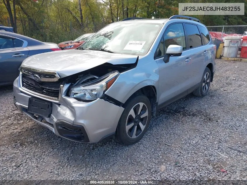 2018 Subaru Forester 2.5I Premium VIN: JF2SJAEC8JH483255 Lot: 40535538