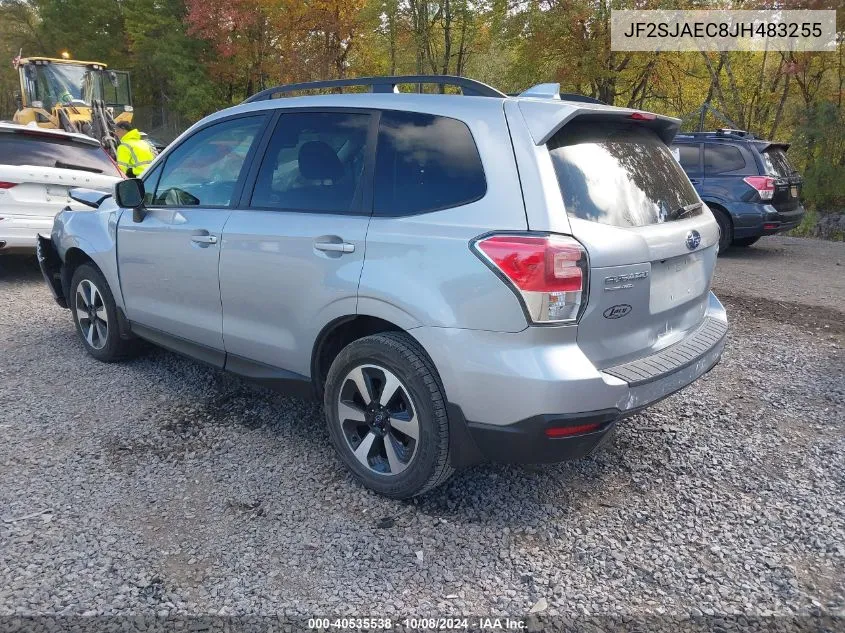 2018 Subaru Forester 2.5I Premium VIN: JF2SJAEC8JH483255 Lot: 40535538