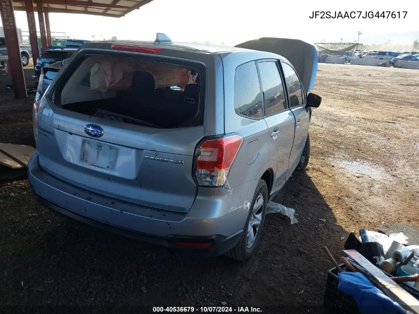 JF2SJAAC7JG447617 2018 Subaru Forester 2.5I