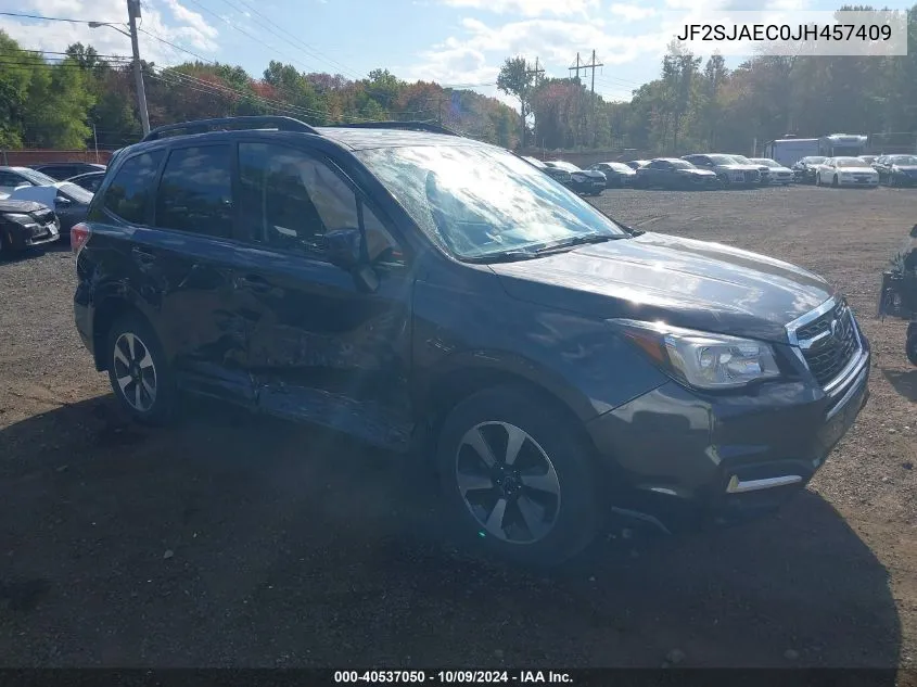 2018 Subaru Forester 2.5I Premium VIN: JF2SJAEC0JH457409 Lot: 40537050