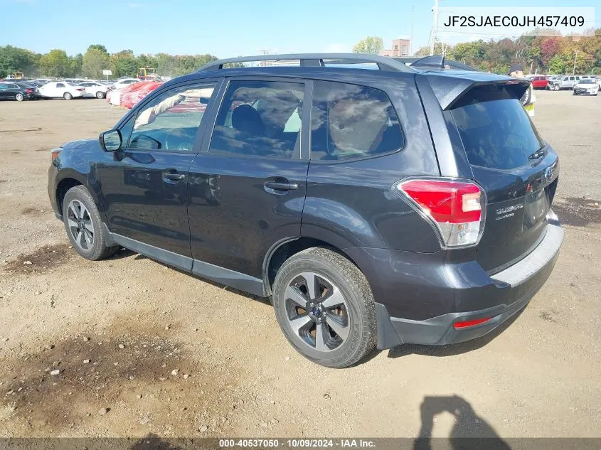 2018 Subaru Forester 2.5I Premium VIN: JF2SJAEC0JH457409 Lot: 40537050