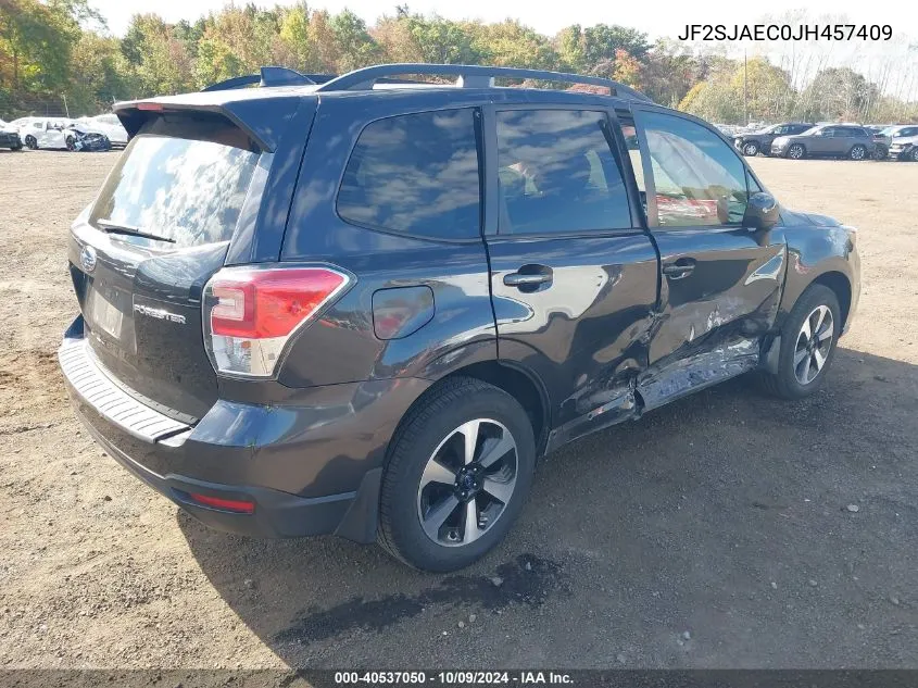 2018 Subaru Forester 2.5I Premium VIN: JF2SJAEC0JH457409 Lot: 40537050