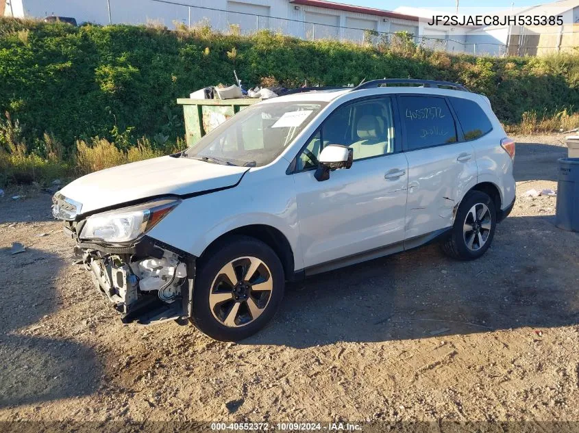 2018 Subaru Forester 2.5I Premium VIN: JF2SJAEC8JH535385 Lot: 40552372