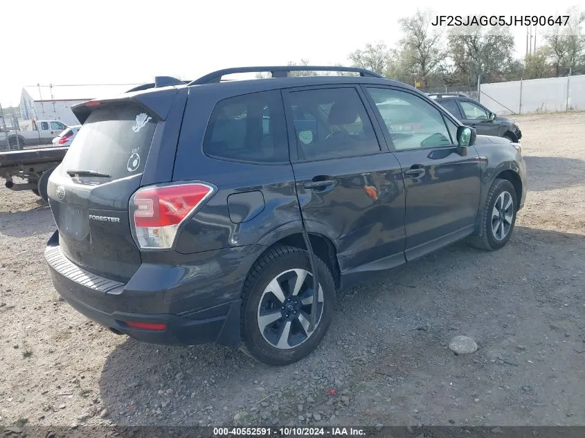 2018 Subaru Forester 2.5I Premium VIN: JF2SJAGC5JH590647 Lot: 40552591