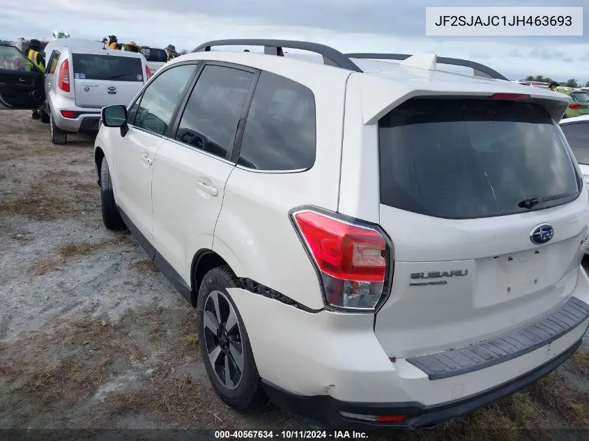 2018 Subaru Forester 2.5I Limited VIN: JF2SJAJC1JH463693 Lot: 40567634