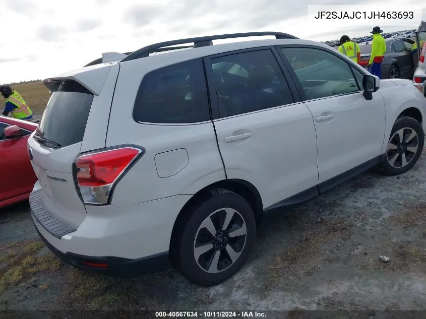 2018 Subaru Forester 2.5I Limited VIN: JF2SJAJC1JH463693 Lot: 40567634