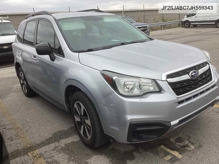 2018 Subaru Forester 2.5I VIN: JF2SJABC7JH559343 Lot: 40578243