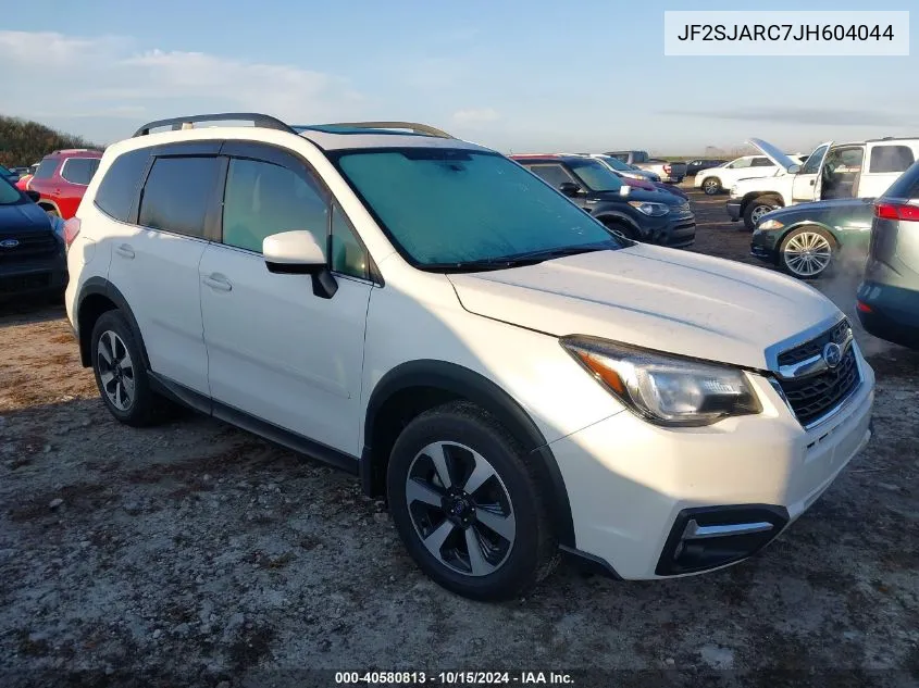 2018 Subaru Forester 2.5I Limited VIN: JF2SJARC7JH604044 Lot: 40580813