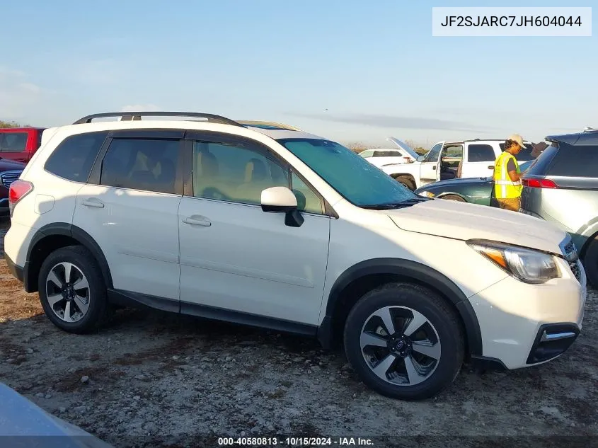 2018 Subaru Forester 2.5I Limited VIN: JF2SJARC7JH604044 Lot: 40580813