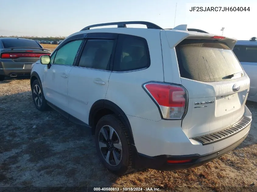 2018 Subaru Forester 2.5I Limited VIN: JF2SJARC7JH604044 Lot: 40580813