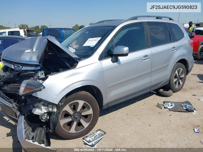 2018 Subaru Forester 2.5I Premium VIN: JF2SJAEC9JG590823 Lot: 40583502