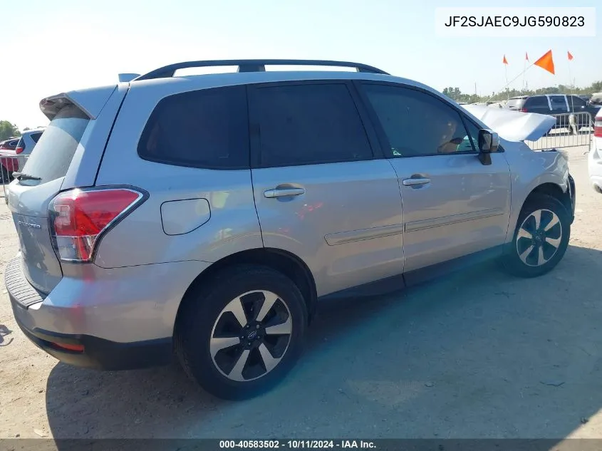 2018 Subaru Forester 2.5I Premium VIN: JF2SJAEC9JG590823 Lot: 40583502