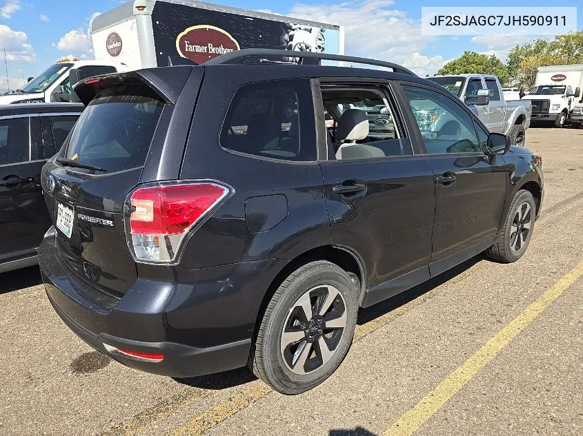 2018 Subaru Forester 2.5I Premium VIN: JF2SJAGC7JH590911 Lot: 40597543