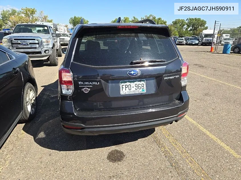 2018 Subaru Forester 2.5I Premium VIN: JF2SJAGC7JH590911 Lot: 40597543