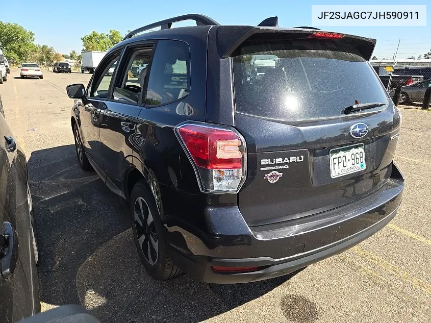 2018 Subaru Forester 2.5I Premium VIN: JF2SJAGC7JH590911 Lot: 40597543