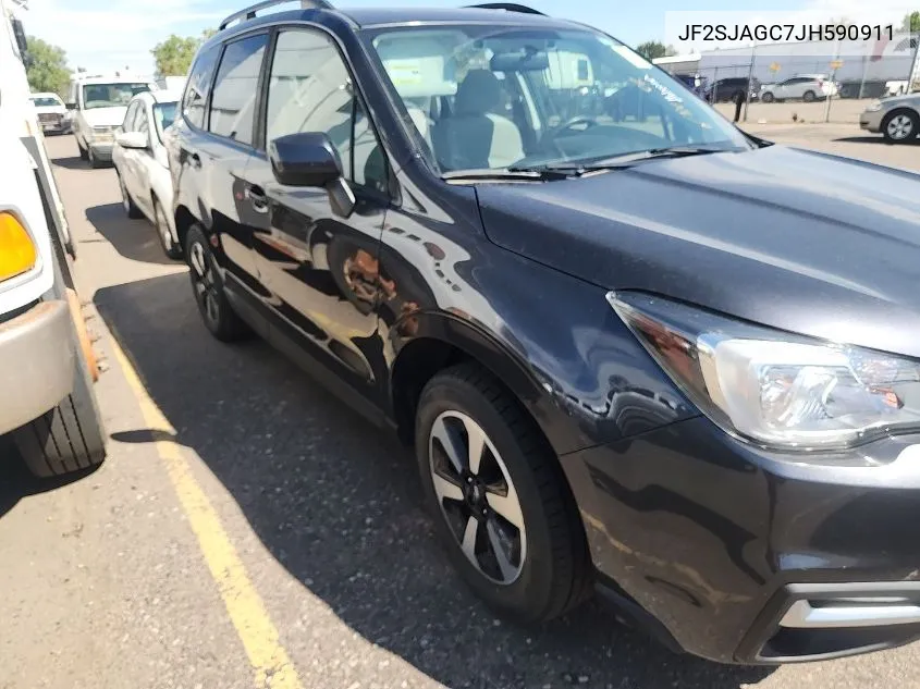 2018 Subaru Forester 2.5I Premium VIN: JF2SJAGC7JH590911 Lot: 40597543