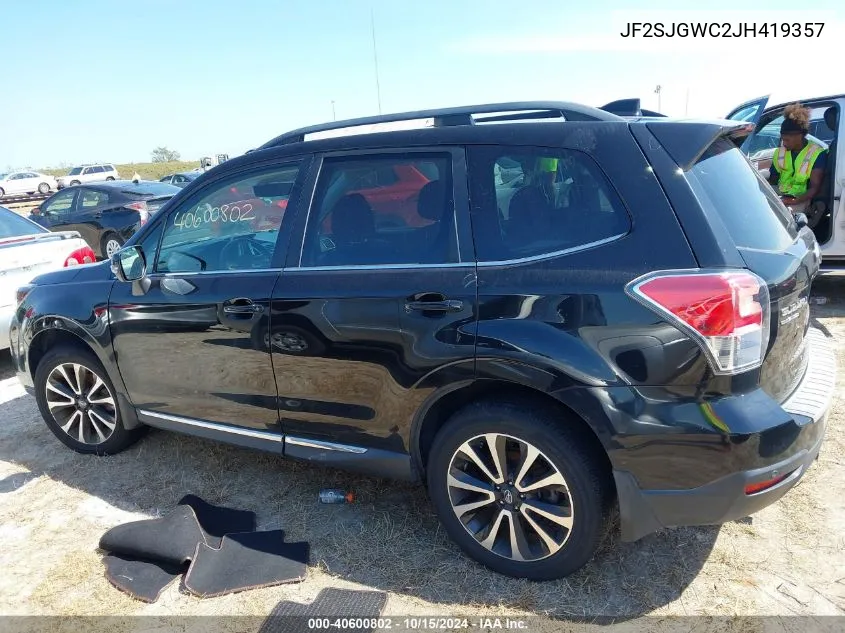 2018 Subaru Forester 2.0Xt Touring VIN: JF2SJGWC2JH419357 Lot: 40600802