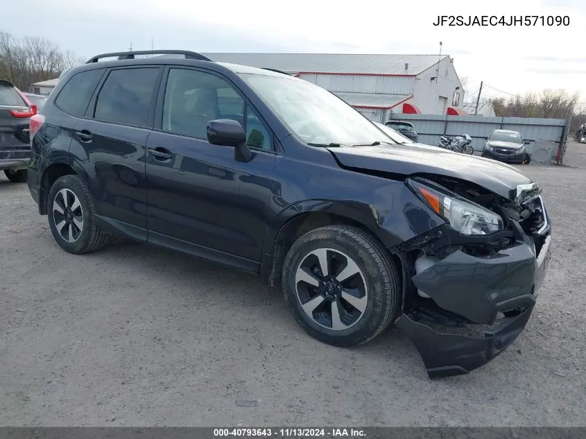 2018 Subaru Forester 2.5I Premium VIN: JF2SJAEC4JH571090 Lot: 40793643