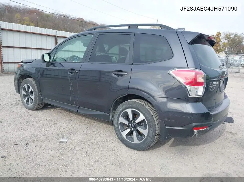 2018 Subaru Forester 2.5I Premium VIN: JF2SJAEC4JH571090 Lot: 40793643