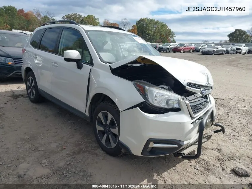 JF2SJAGC2JH457960 2018 Subaru Forester 2.5I Premium