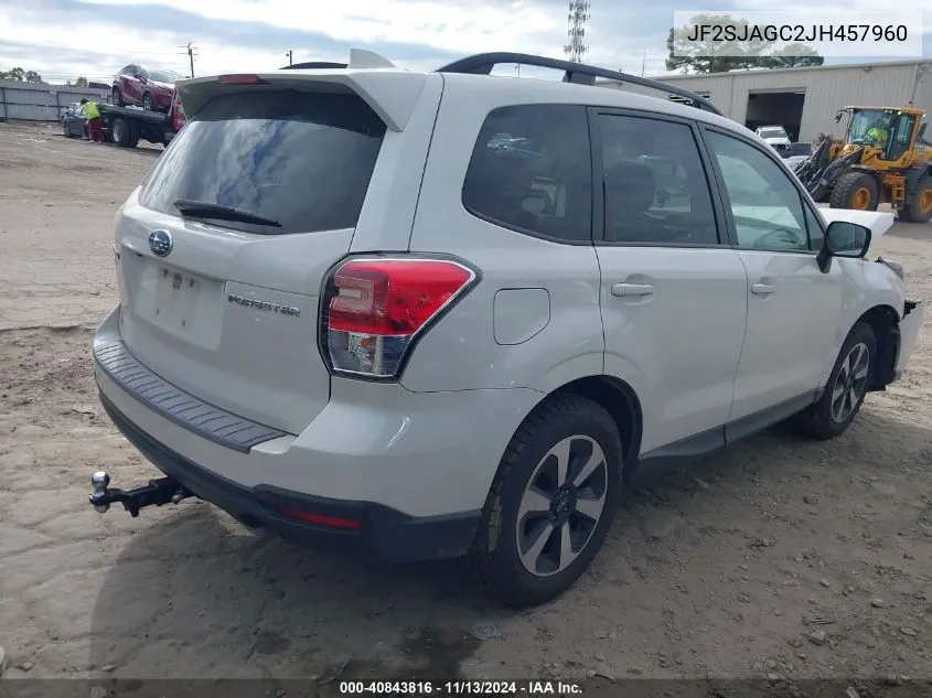 JF2SJAGC2JH457960 2018 Subaru Forester 2.5I Premium