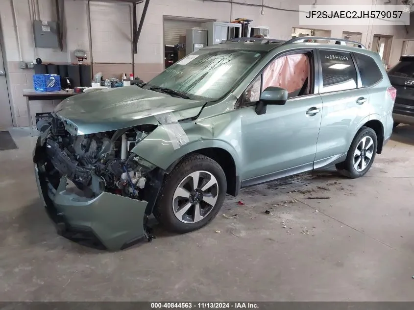 2018 Subaru Forester 2.5I Premium VIN: JF2SJAEC2JH579057 Lot: 40844563