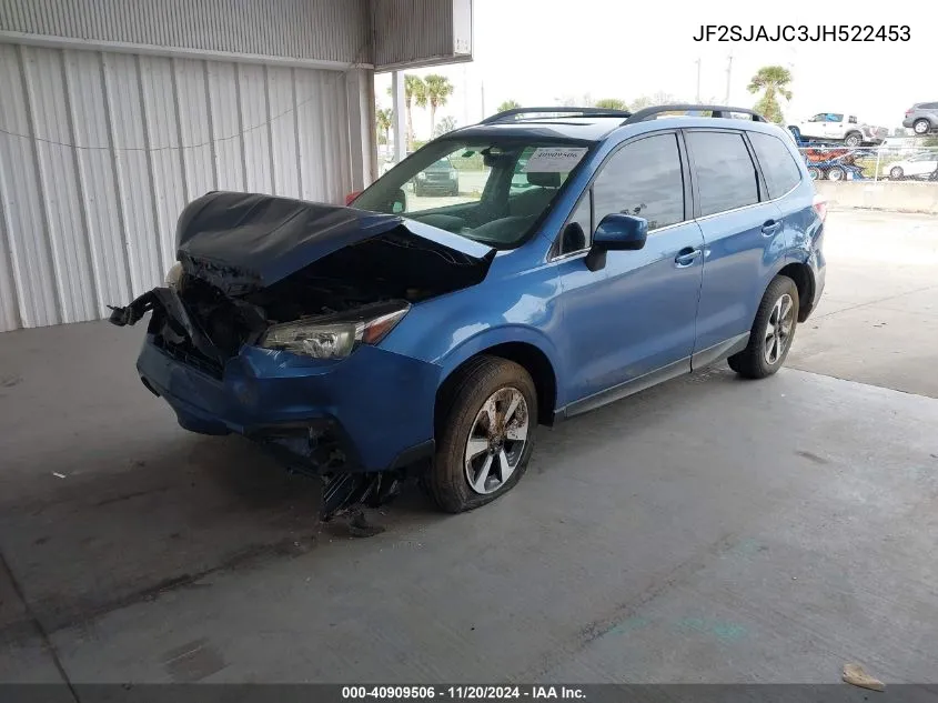 2018 Subaru Forester 2.5I Limited VIN: JF2SJAJC3JH522453 Lot: 40909506