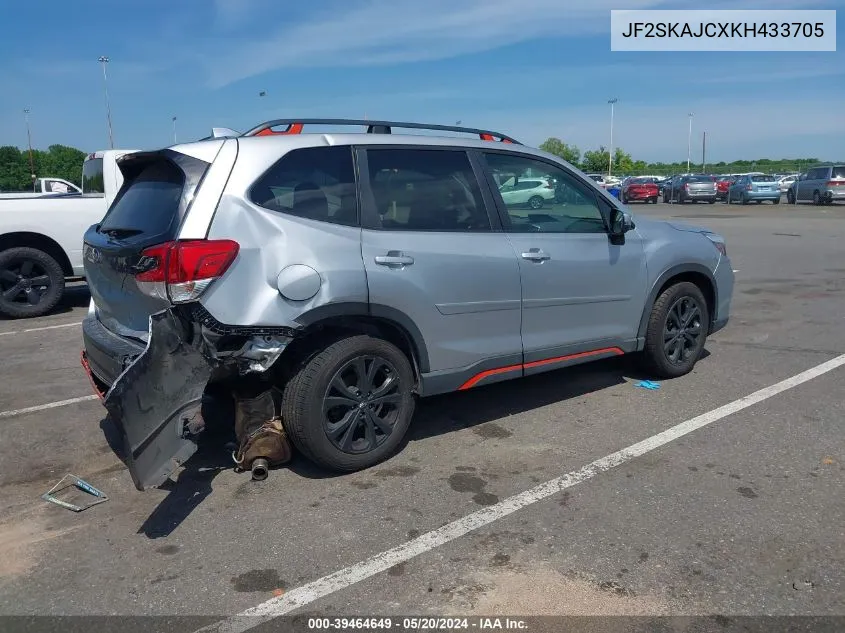 2019 Subaru Forester Sport VIN: JF2SKAJCXKH433705 Lot: 39464649