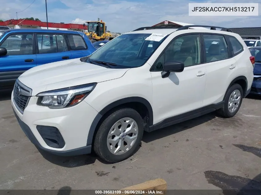 JF2SKACC7KH513217 2019 Subaru Forester