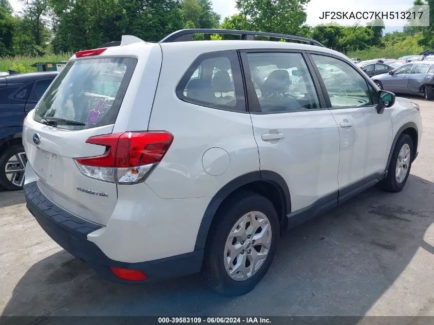 JF2SKACC7KH513217 2019 Subaru Forester