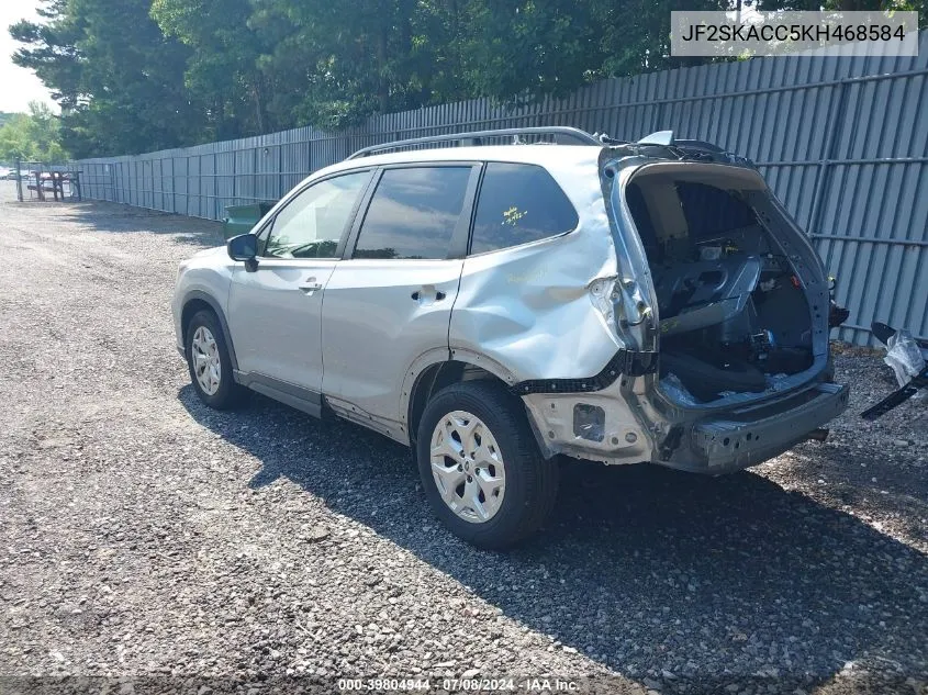 2019 Subaru Forester VIN: JF2SKACC5KH468584 Lot: 39804944