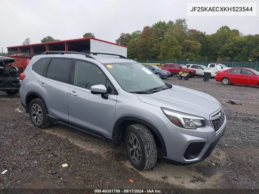 2019 Subaru Forester Premium VIN: JF2SKAECXKH523544 Lot: 40351789