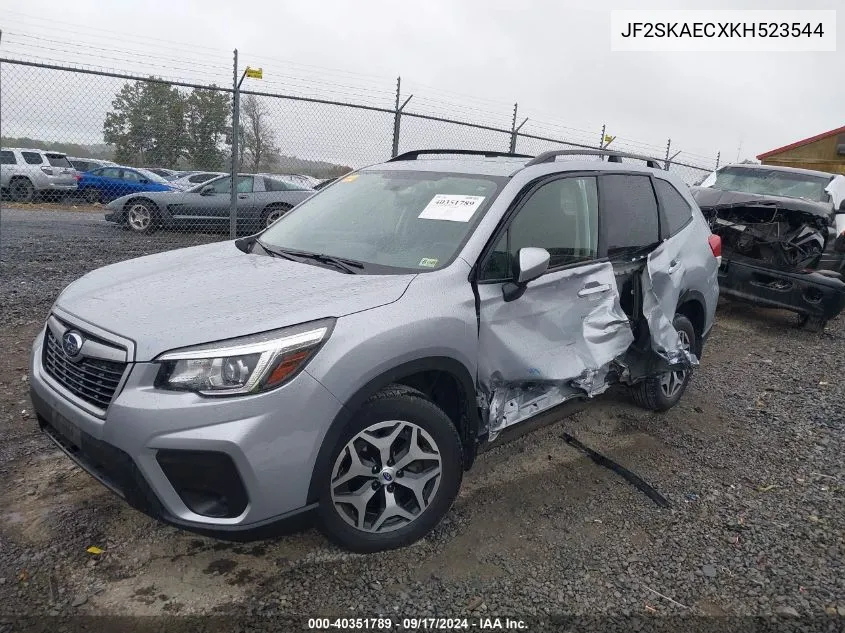 2019 Subaru Forester Premium VIN: JF2SKAECXKH523544 Lot: 40351789