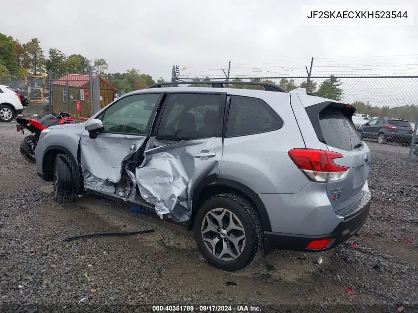 2019 Subaru Forester Premium VIN: JF2SKAECXKH523544 Lot: 40351789