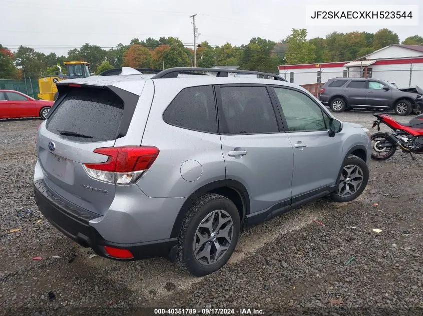 2019 Subaru Forester Premium VIN: JF2SKAECXKH523544 Lot: 40351789