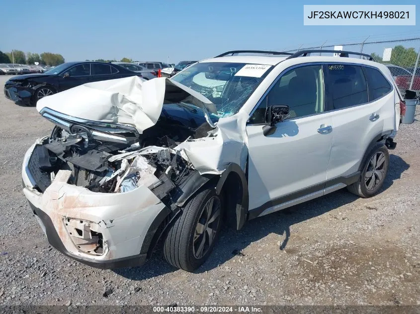 2019 Subaru Forester Touring VIN: JF2SKAWC7KH498021 Lot: 40383390